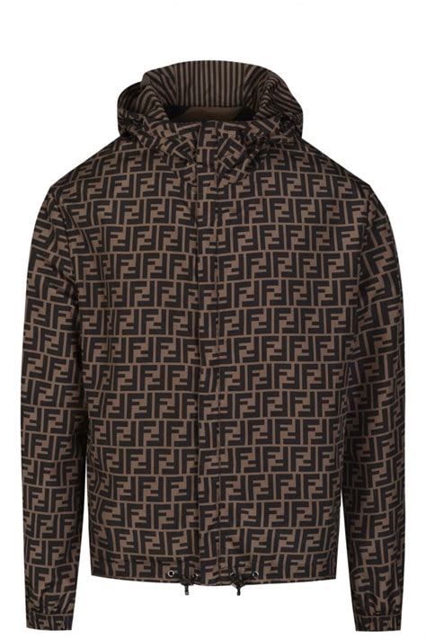 brown long sleeve jacket fendi|Blouson .